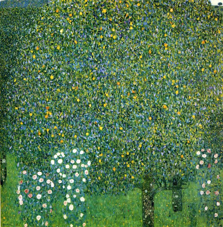 Rosiers sous les arbres – Gustav Klimt Gustav Klimt