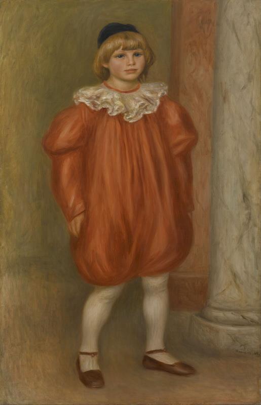 Claude Renoir dans un costume de clown – Pierre-Auguste Renoir Pierre-Auguste Renoir