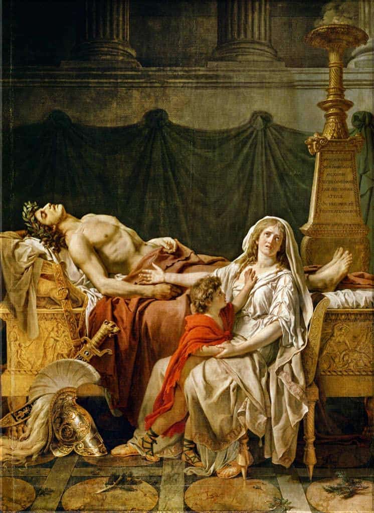 Le deuil d’Andromache – Jacques-Louis David Jacques-Louis David