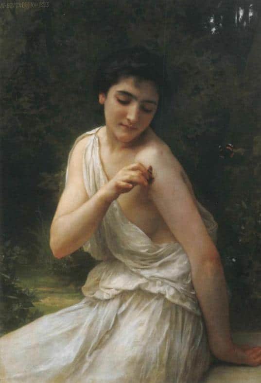 Le papillon – William Bouguereau William Bouguereau