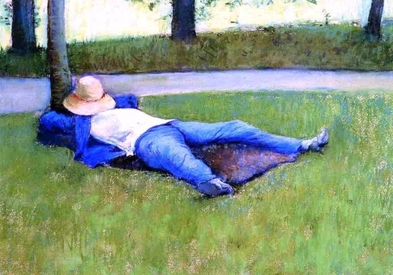 La sieste – Caillebotte Gustave Caillebotte