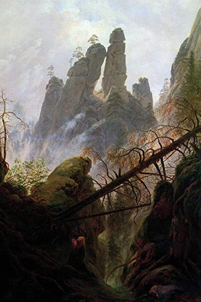 Ravin dans la montagne Elbsandsteing – Caspar David Friedrich Caspar David Friedrich