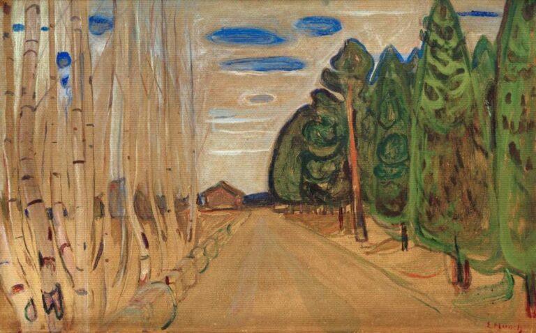 Paysage avec une route – Edvard Munch Edvard Munch