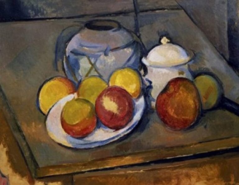 Vase, sucrier et pommes – Paul Cézanne Paul Cézanne