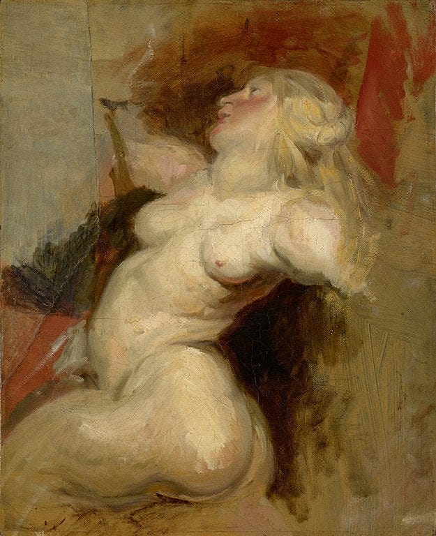 Une silhouette de femme nue – Eugène Delacroix Eugène Delacroix