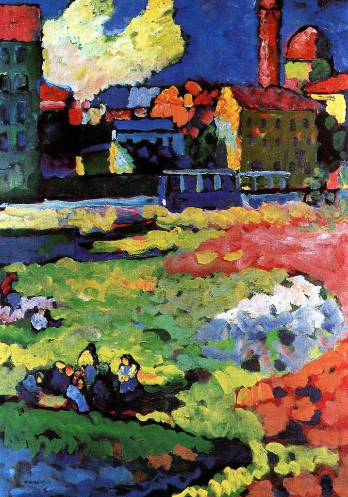 Munich Schwabing avec l’église Sainte-Ursule – Vassily Kandinsky Vassily Kandinsky