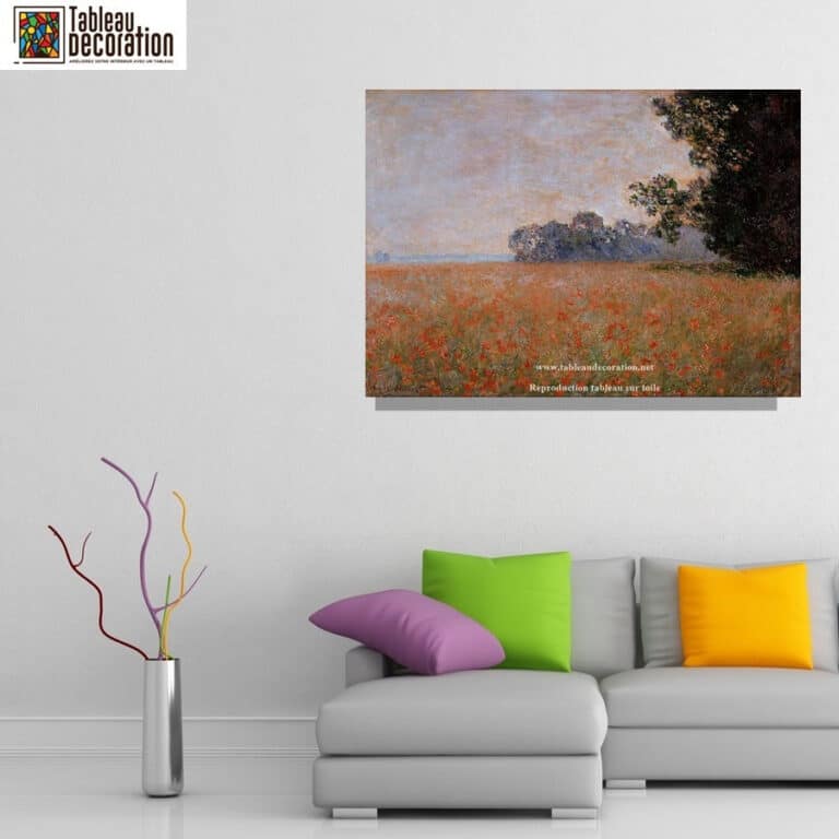 Champ d’avoine aux coquelicots – Tableau Monet Claude Monet 2