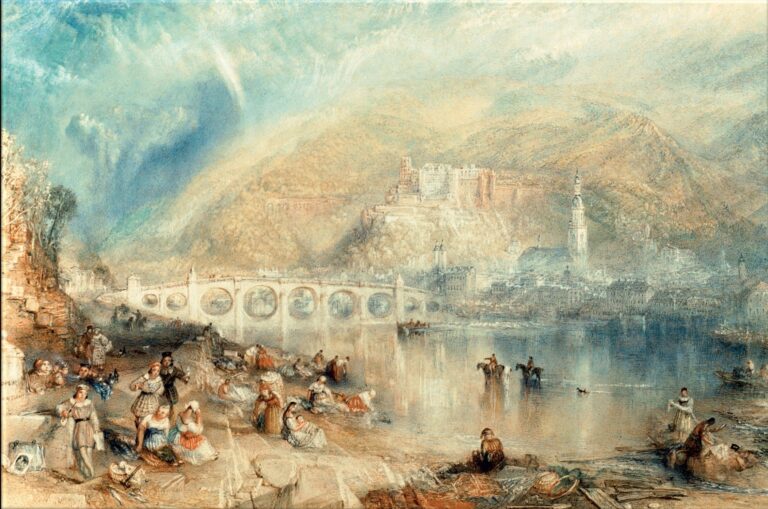 Heidelberg avec l’arc en ciel – William Turner William Turner