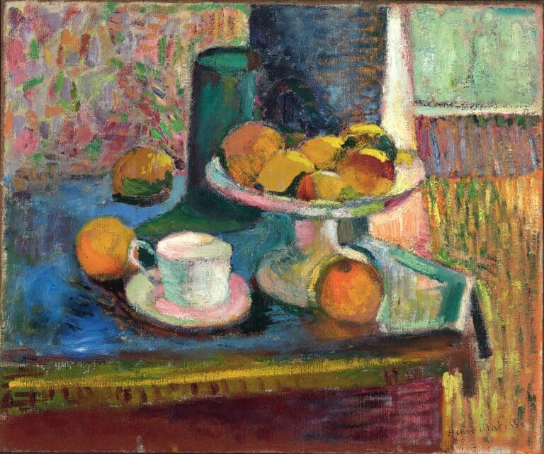 Nature morte avec pommes et oranges en compote – Matisse Henri Matisse