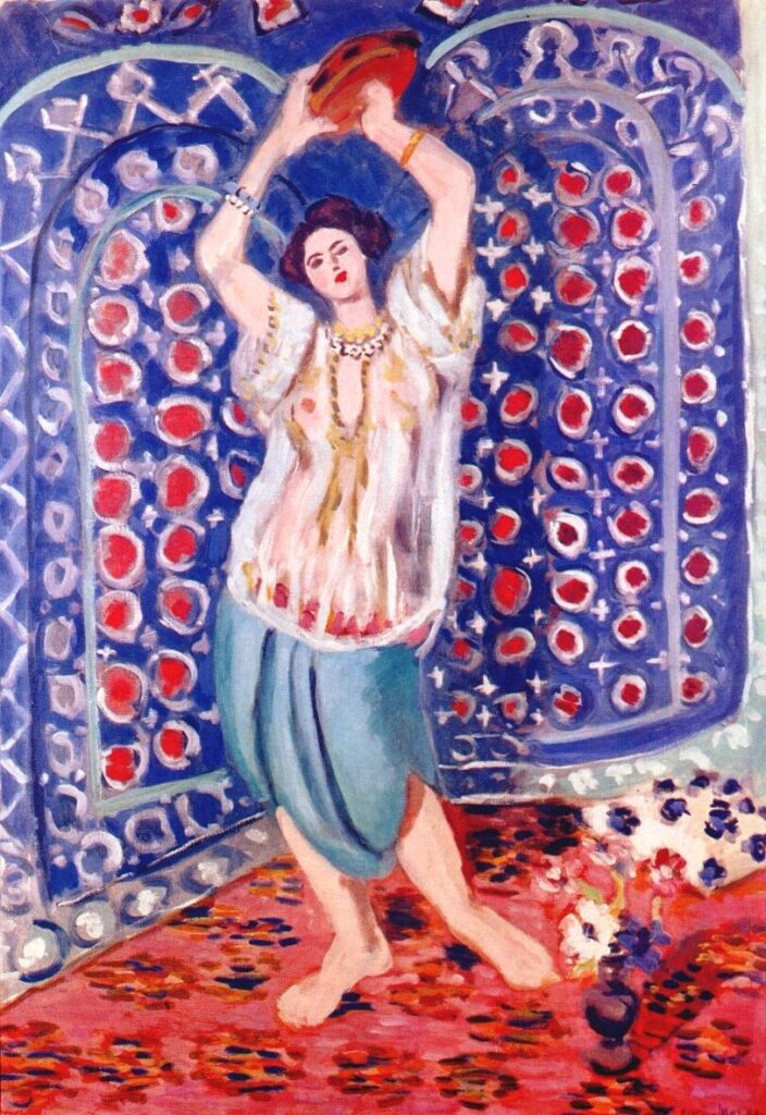 Odalisque au tambourin Harmonie en bleu – Matisse Henri Matisse