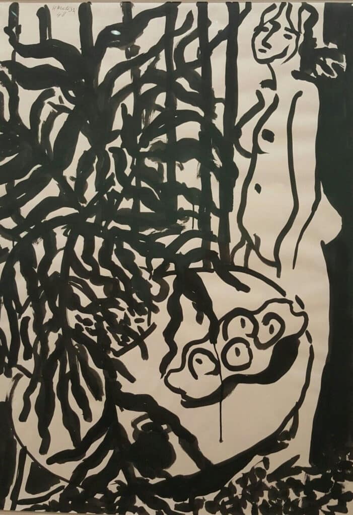 Composition avec un nu debout et une fougère noire – Matisse Henri Matisse