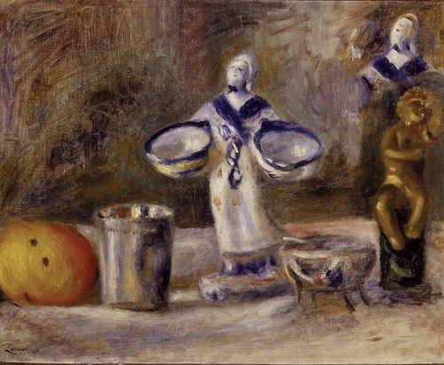 Nature morte avec une figure en faïence – Pierre-Auguste Renoir Pierre-Auguste Renoir