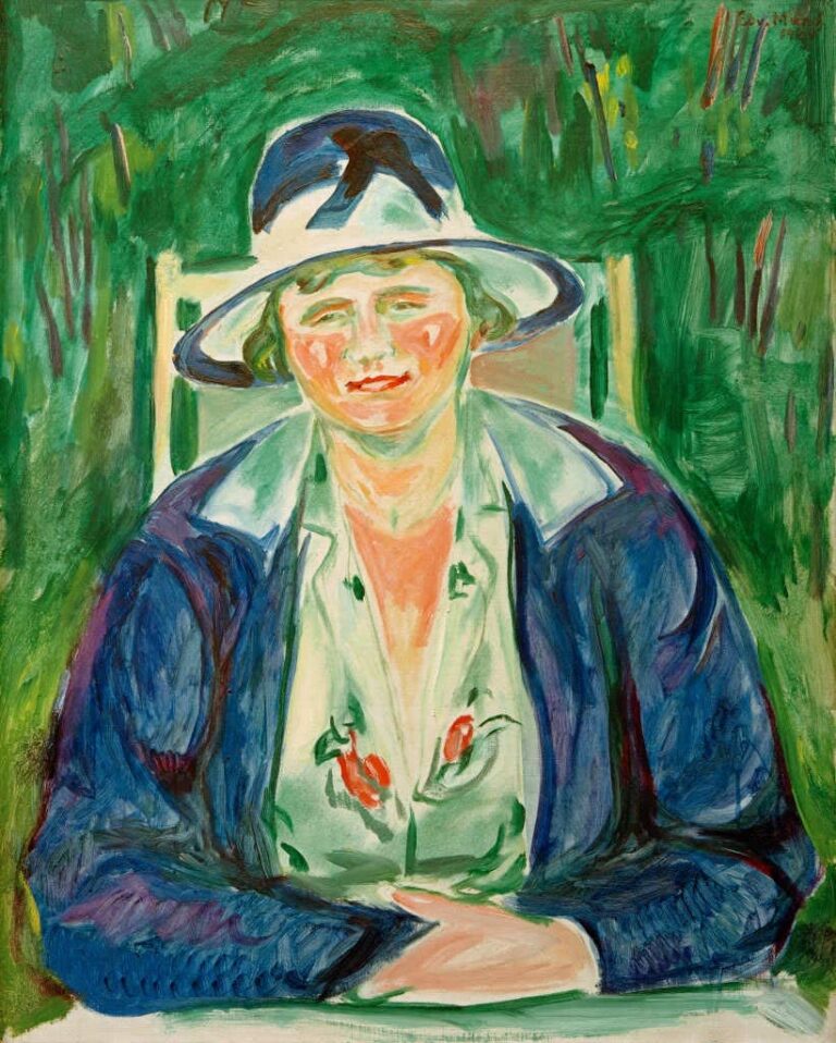 Portrait de Mme Hoffmann – Edvard Munch Edvard Munch