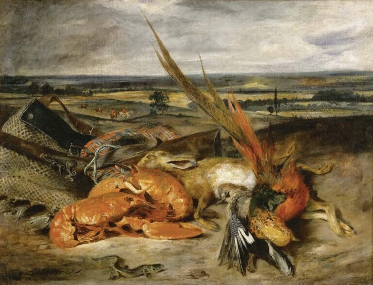 Nature morte avec des homards – Eugène Delacroix Eugène Delacroix