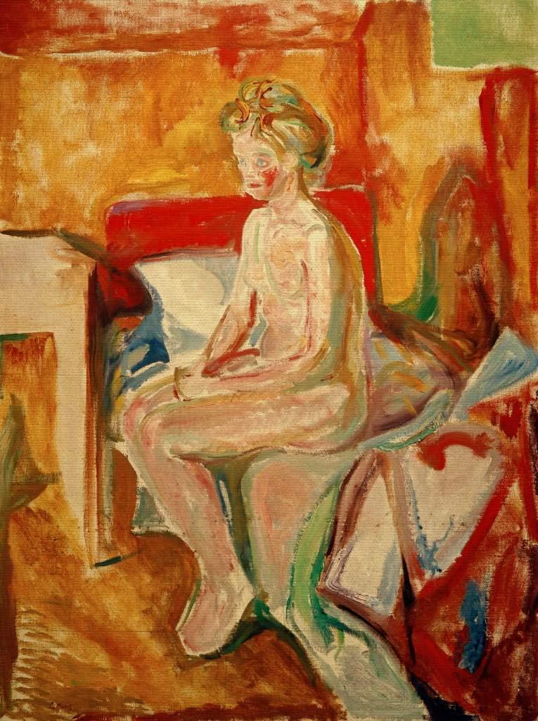 Nu assis au bord du lit – Edvard Munch Edvard Munch