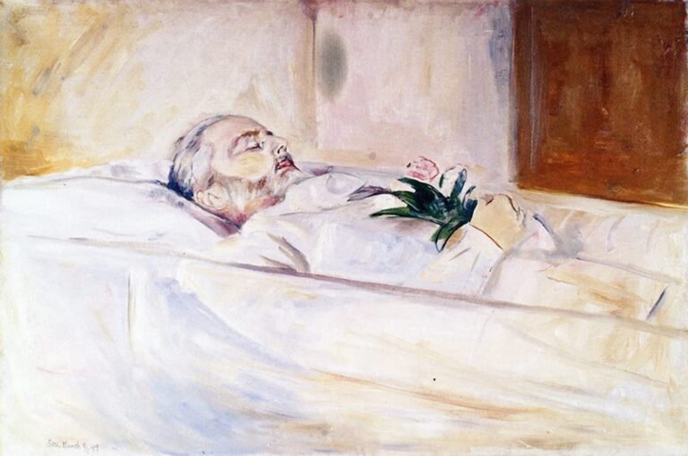 John Hazeland sur son lit de mort – Edvard Munch Edvard Munch