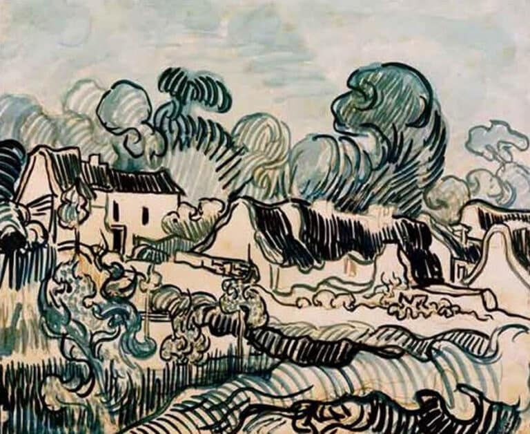 Paysage et chalets – Van Gogh Vincent Van Gogh