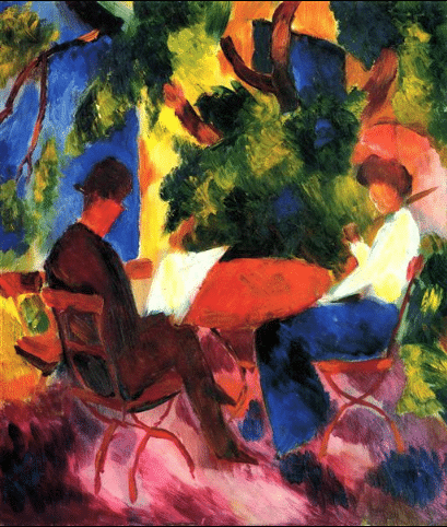 A la table du jardin – August Macke August Macke