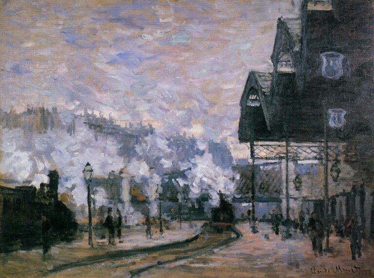 La Gare Saint-Lazare, vue extérieure – Claude Monet Claude Monet