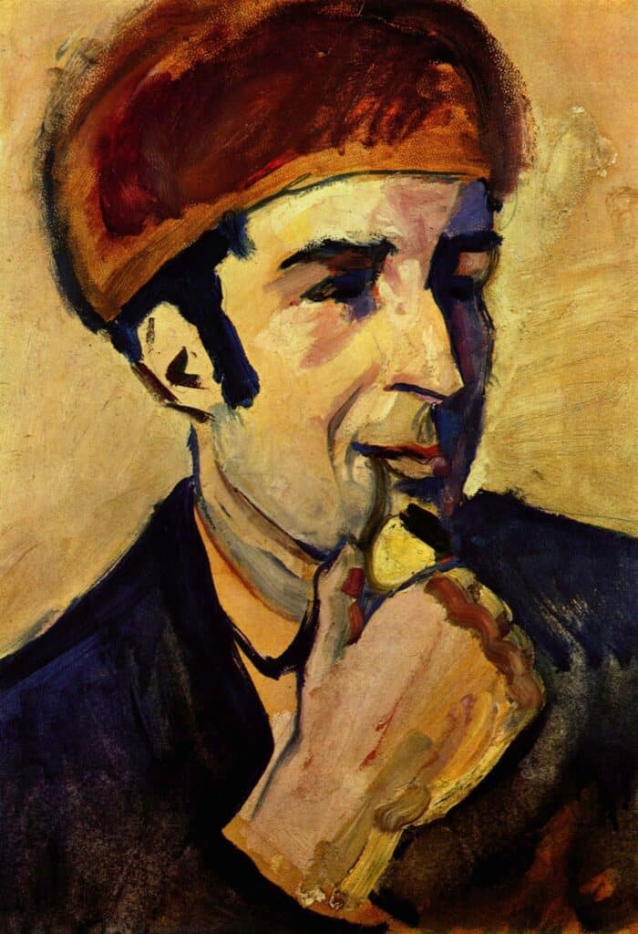 Portrait de franz marc – August Macke August Macke