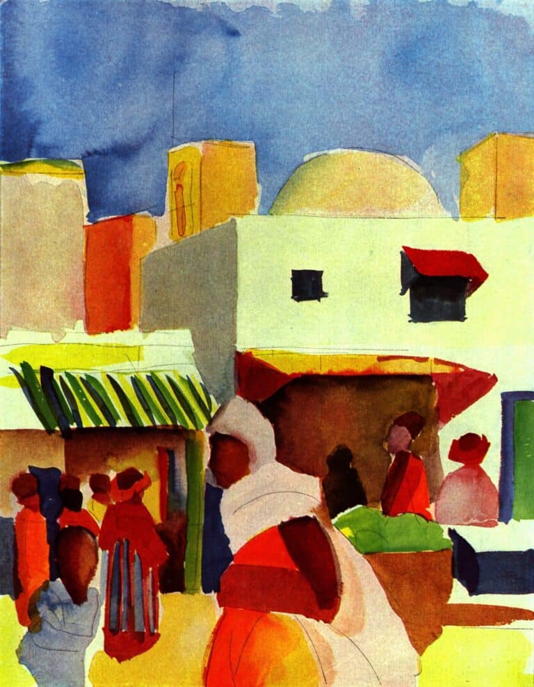 Marché à Alger – August Macke August Macke