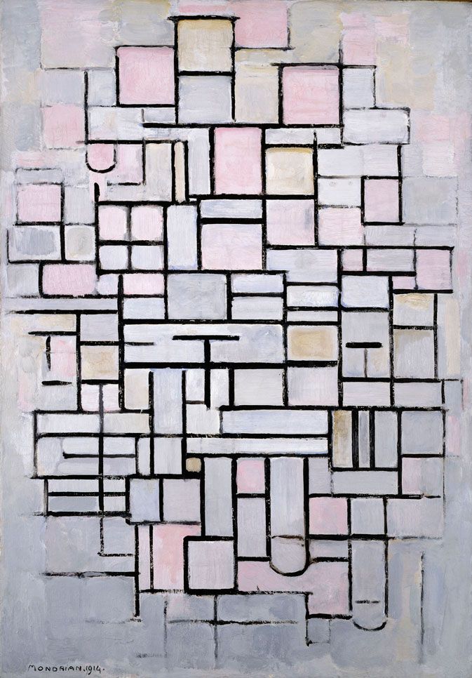 Composition n°IV ou composition 6 – Mondrian Piet Mondrian