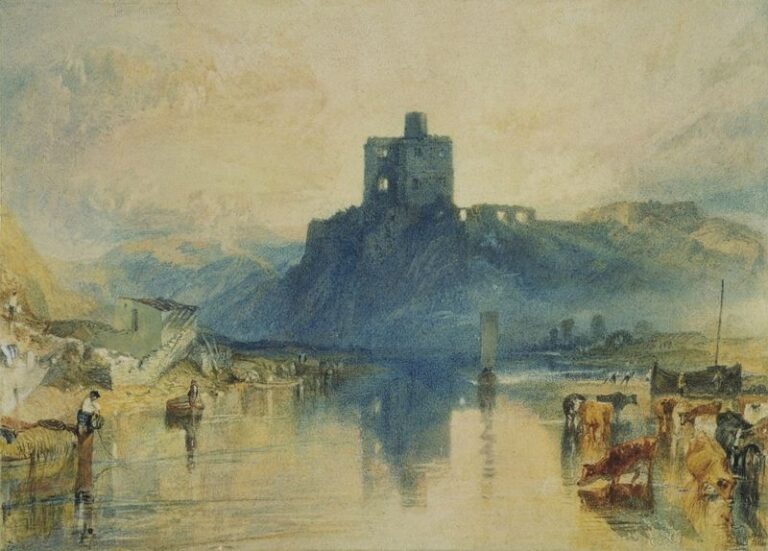 Ambiance de matin au château Norham – William Turner William Turner