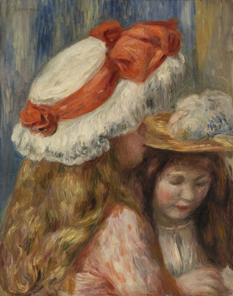 Jeunes filles aux chapeaux – Pierre-Auguste Renoir Pierre-Auguste Renoir