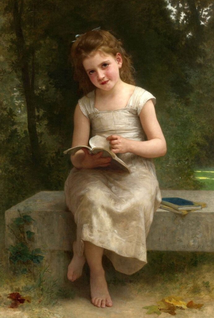 La fille qui lit – William Bouguereau William Bouguereau