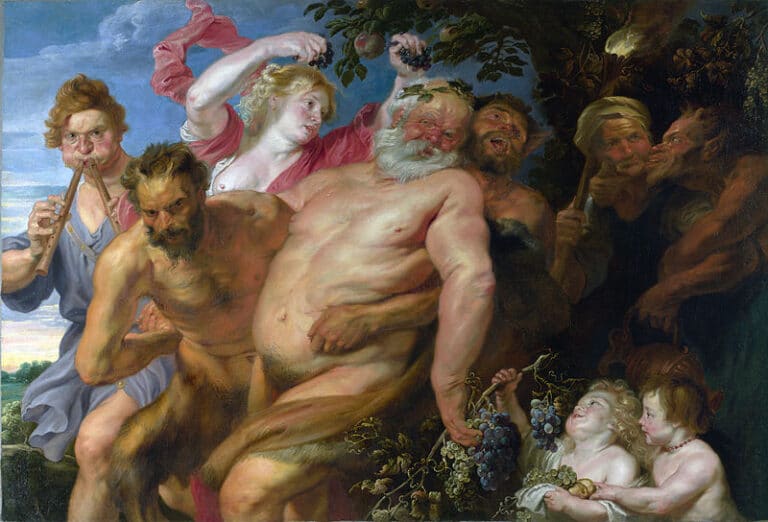 Silène ivre soutenu par des satyres – Peter Paul Rubens Peter Paul Rubens