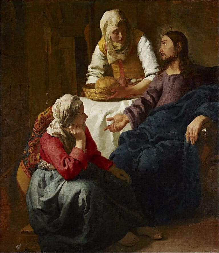 Le Christ dans la maison de Marthe et Marie – Johannes Vermeer Johannes Vermeer