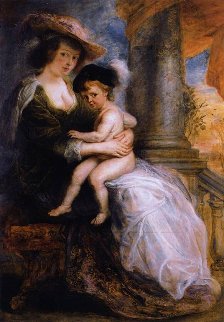 Hélène Fourment et son fils Frans – Peter Paul Rubens Peter Paul Rubens