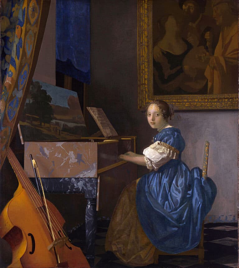 Jeune femme jouant du virginal – Johannes Vermeer Johannes Vermeer