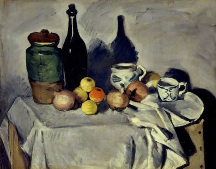 Nature morte avec des fruits et la vaisselle – Paul Cézanne Paul Cézanne