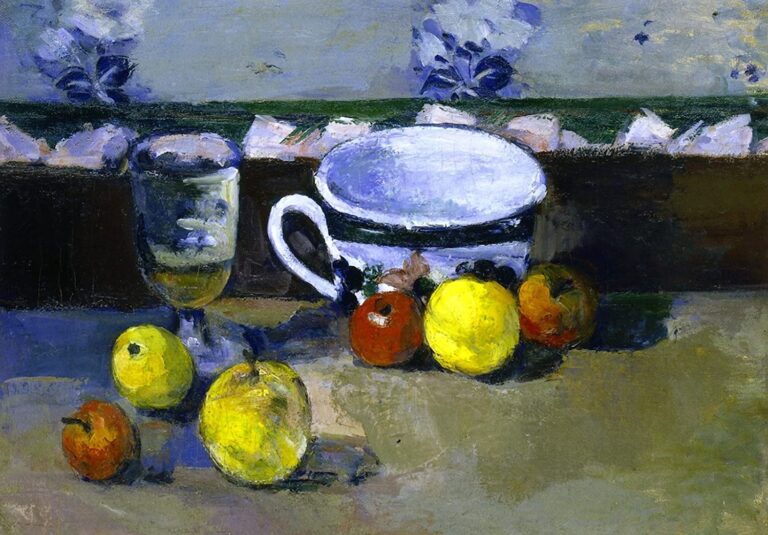 Tasse, verre et fruits II – Paul Cézanne Paul Cézanne