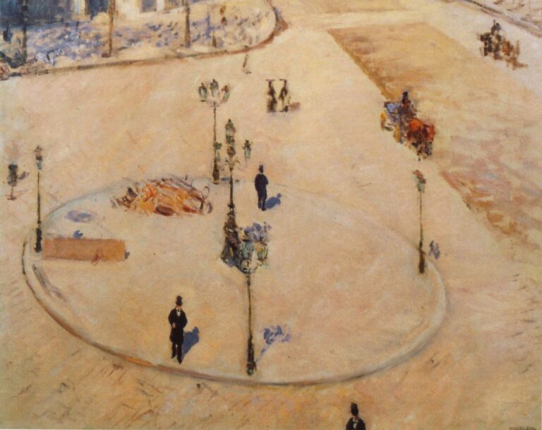 Un refuge, boulevard Haussmann – Caillebotte Gustave Caillebotte