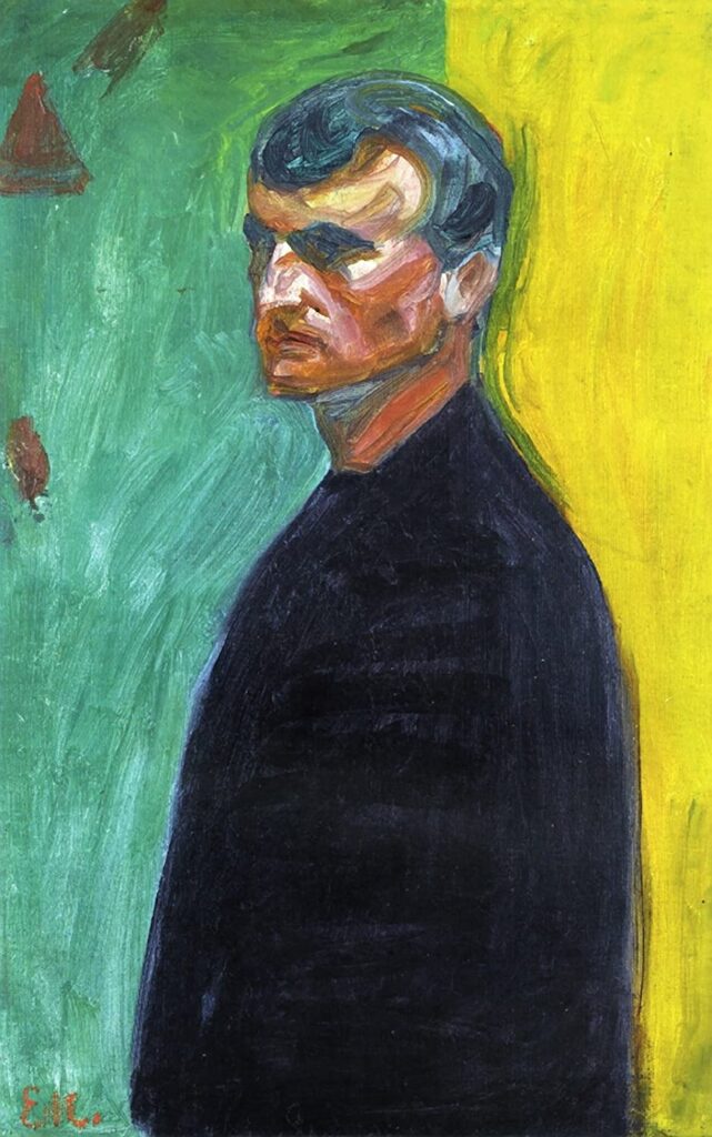 Autoportrait (contre bichromie) – Edvard Munch Edvard Munch