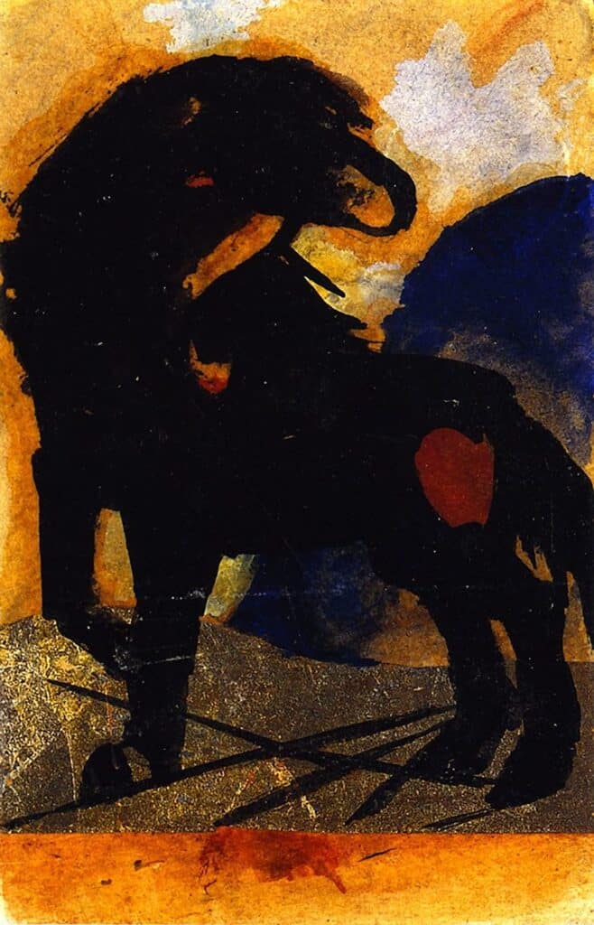 Le petit cheval noir  – Franz Marc Franz Marc