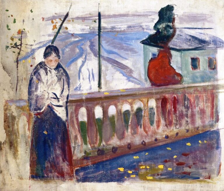 Femme à la balustrade – Edvard Munch Edvard Munch