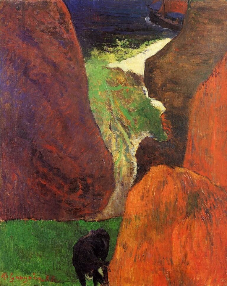 Paysage avec une vache – Paul Gauguin Paul Gauguin