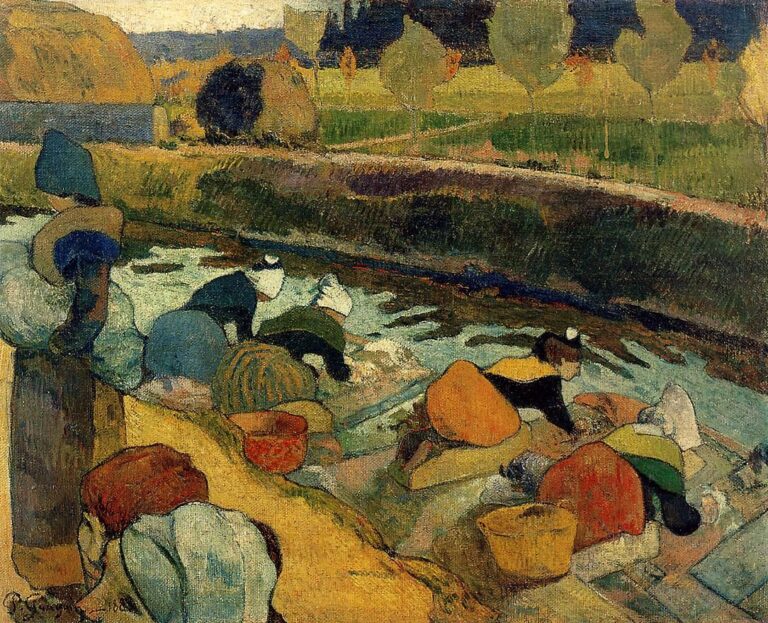 Les Lavandières à Arles I – Paul Gauguin Paul Gauguin