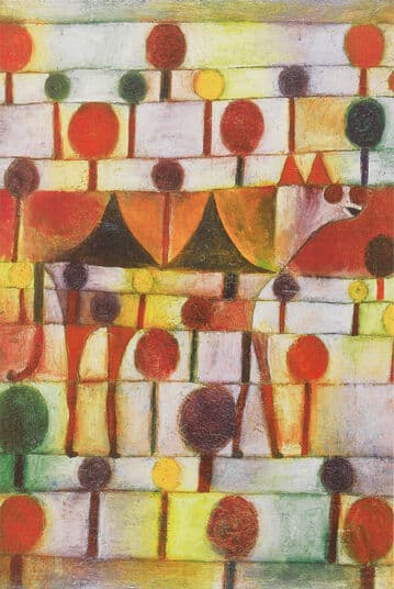 Chameau (dans un paysage rythmique avec des arbres) – Paul Klee Paul Klee