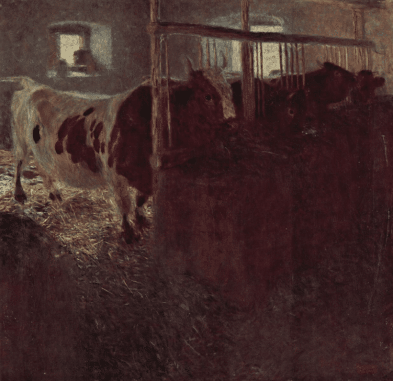 Vaches dans l’étable – Gustav Klimt Gustav Klimt