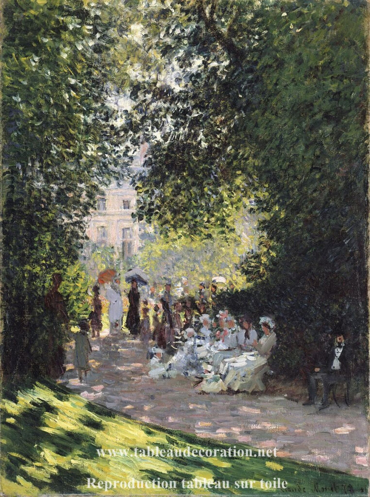 Le Parc Monceau – Tableau Monet Claude Monet