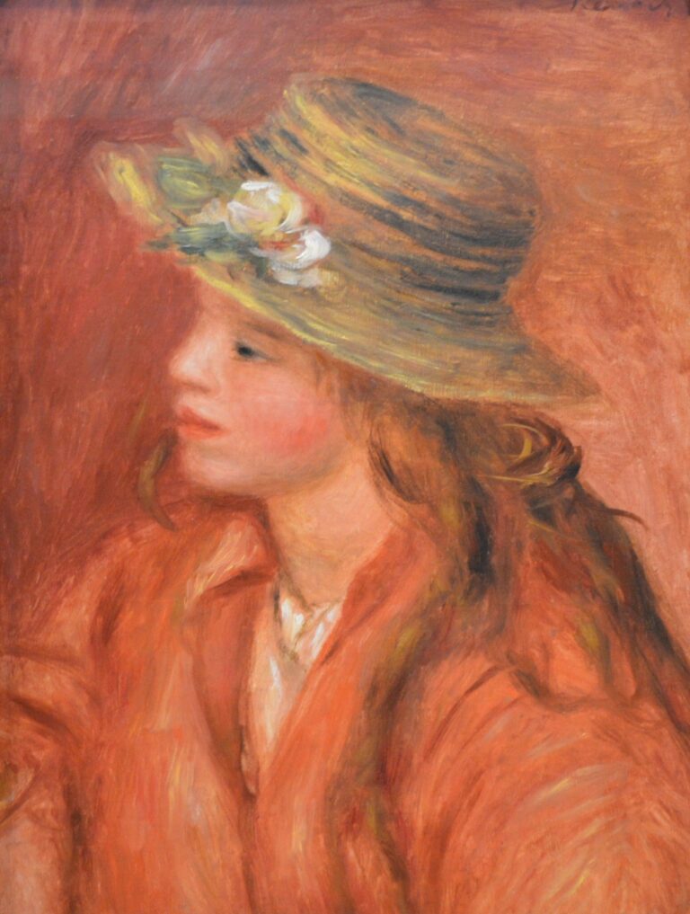 Jeune fille avec le chapeau de paille – Pierre-Auguste Renoir Pierre-Auguste Renoir