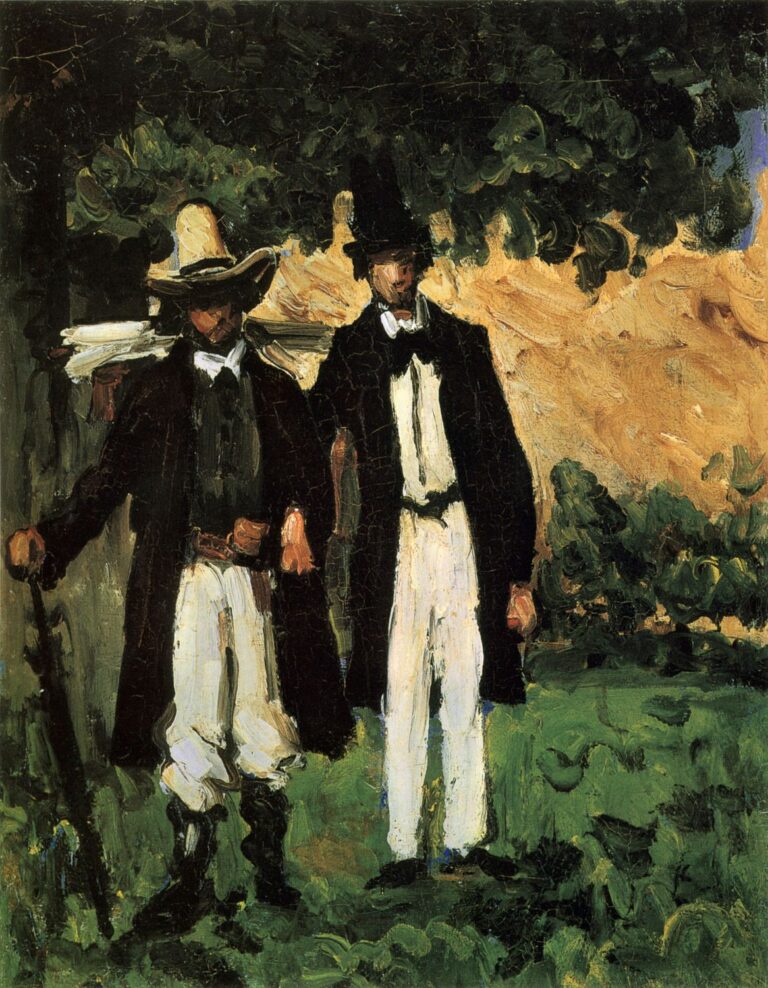 Marion et Valabregue posant pour une photo – Paul Cézanne Paul Cézanne