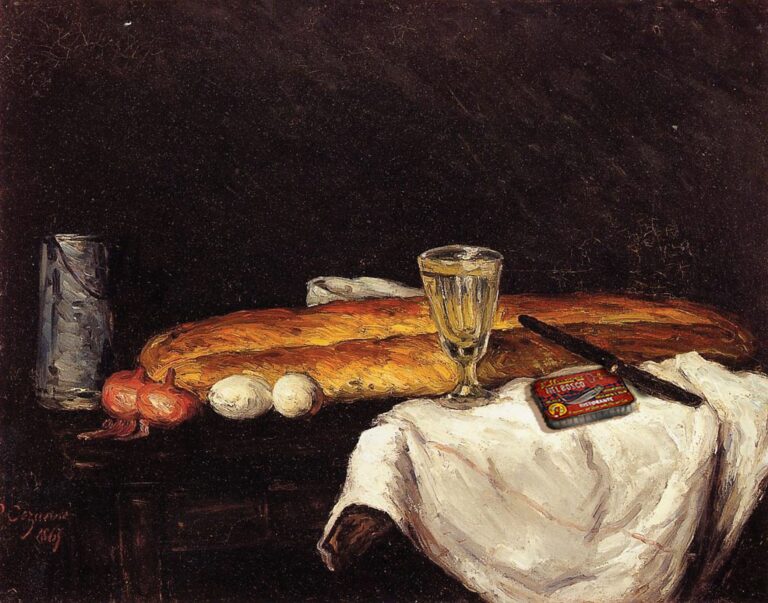 Nature morte avec du pain et des œufs – Paul Cézanne Paul Cézanne