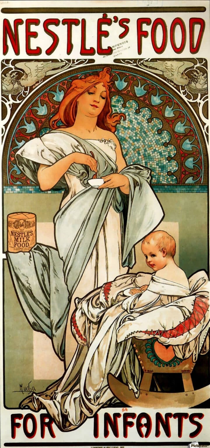 Les aliments pour nourrissons de Nestlé – Mucha Alphonse Mucha