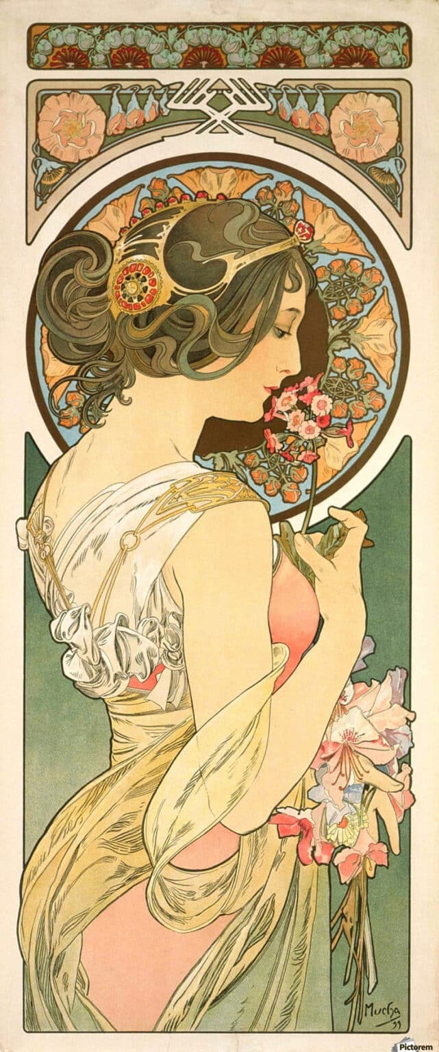 Fleur clé – Mucha Alphonse Mucha