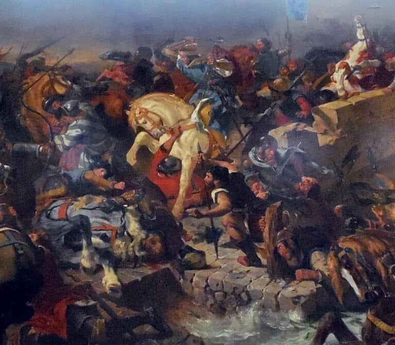 La bataille de Taillebourg, 21 juillet 1242 – Eugène Delacroix Eugène Delacroix